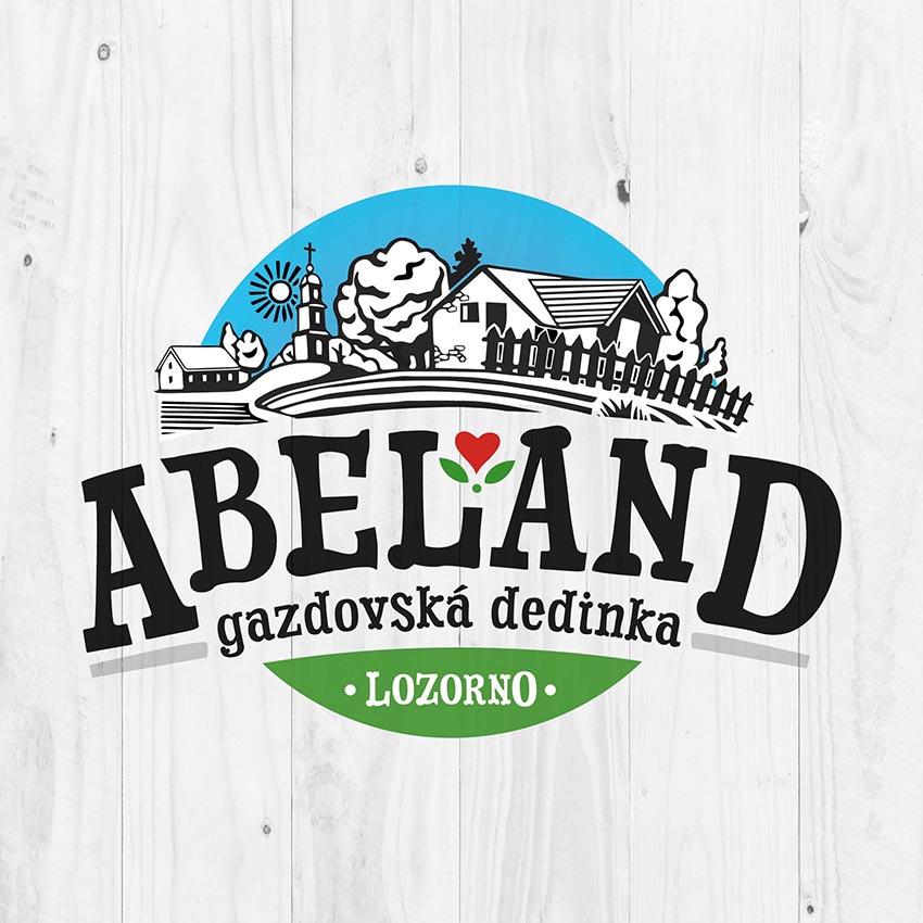 Logo Abeland, gazdovskej dedinky pri Lozorne