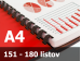 Väzba hrebeňová plastová A4 22mm - spracovanie Väzba hrebeňová plastová A4 22mm - spracovanie