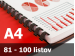Väzba hrebeňová plastová A4 14mm - spracovanie Väzba hrebeňová plastová A4 14mm - spracovanie