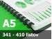 Väzba hrebeňová plastová A5 45mm - spracovanie Väzba hrebeňová plastová A5 45mm - spracovanie