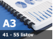 Väzba hrebeňová plastová A3R 10mm - spracovanie Väzba hrebeňová plastová A3R 10mm - spracovanie