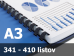 Väzba hrebeňová plastová A3R 45mm - spracovanie Väzba hrebeňová plastová A3R 45mm - spracovanie