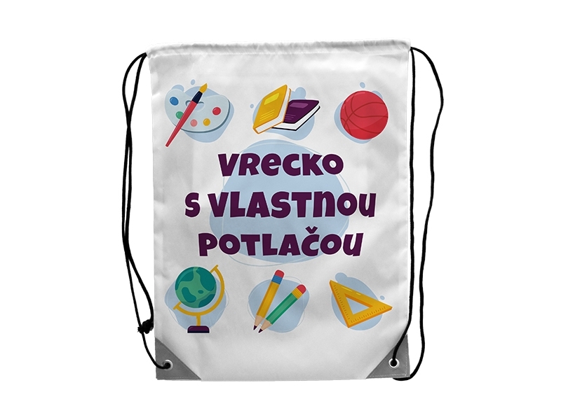 Vrecko na prezuvky s potlačou