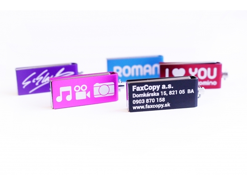 USB kľúč s gravírovaním alebo UV potlačou