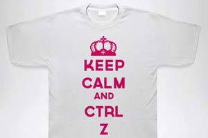Kultové tričká. Ktoré z nich vás dostalo? Keep Calm and CTRL Z